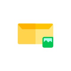 message icon design flat style, image icon, logo and presentation template