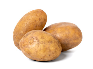 Potatoes isolated on white background. Vegetable. Food.