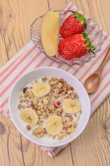 朝食イメージ　グラノーラ