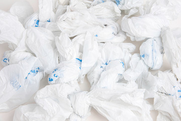Crumpled Grocery Plastic Bags