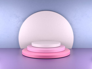 Stage Empty Podium , 3D rendering