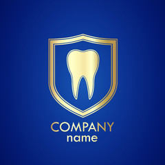 tooth shield gold logo
