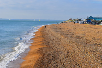 Southsea beach stretches from Old Portsmouth to Eastney. Shingle shore although stretch of sand is...