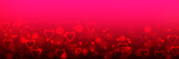 Valentine Background With Hearts