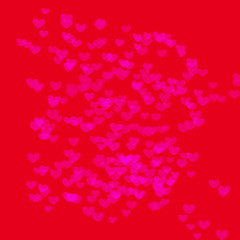 red  blurry heart shape on red background , valentine, wedding , love concept