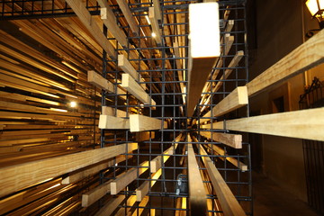 Downtown Queretaro Wood art pice 