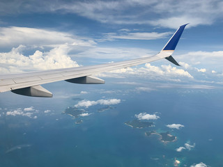 Volando sobre el Mar Caribe