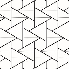 Fototapeta premium Triangle and hexagon pattern. Vector background. Geometric abstract texture.