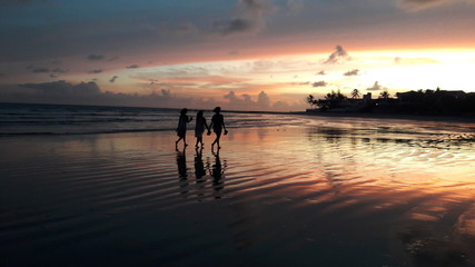 sunset on beach