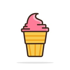 ice cream icon design vector illustration