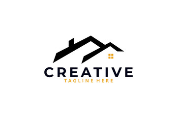 house real estate logo icon vector - obrazy, fototapety, plakaty