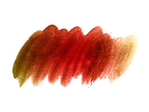 Red and yellow abstract watercolor background. Red and yellow watercolor scribble texture. It is a hand drawn.