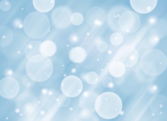 Blue abstract background with white bokeh light blurred 