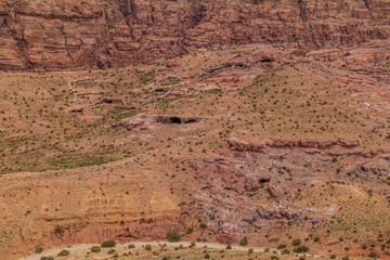 Tombs in the ancient city Petra, Jordan