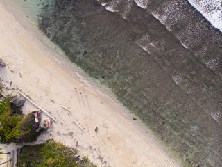 Bird view of seashore