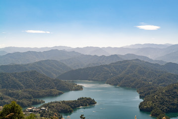 Obraz premium Thousand islands lake in Taiwan