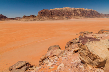 Fototapeta premium Landscape of Wadi Rum desert, Jordan