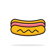 hotdog icon design vector illustration