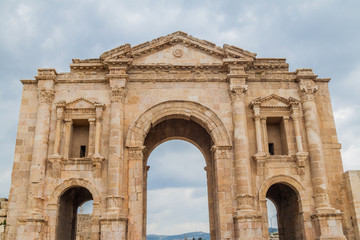 Obraz premium Arch of Hadrian in Jerash, Jordan