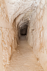 Corridor in the ruins of Karak castle, Jordan