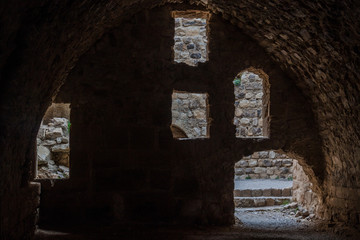 Fototapeta na wymiar Ruins of Karak castle, Jordan