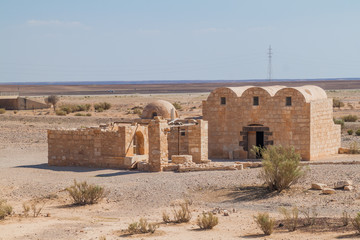 Obraz premium Qusayr Amra (sometimes Quseir Amra or Qasr Amra), one of the desert castles located in eastern Jordan
