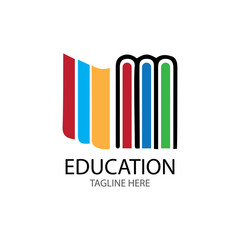 Book Education Logo Template vector illustration design