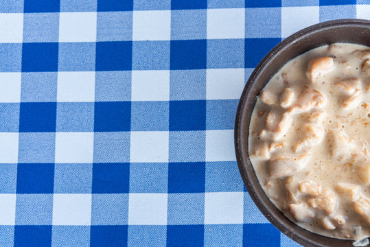 Chicken Stroganoff Bowl On The Table