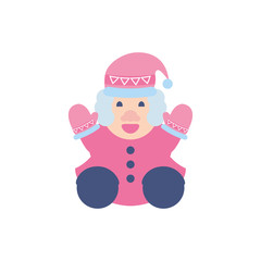 Merry christmas santas wife vector design