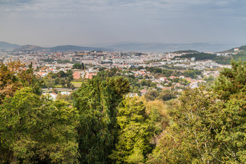 Fototapeta na wymiar Aerial view of Braga, Portugal