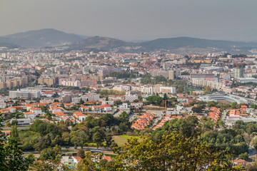 Aerial view of Braga, Portugal