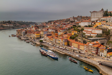 CItyscape of Porto with Douro river, Portugal