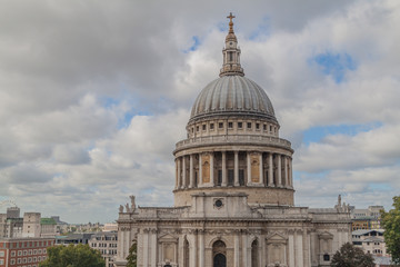 Fototapeta na wymiar Cupola of St. Paul's Cathedral in London, United Kingdom
