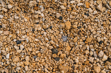 sand rock minerals view from above