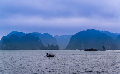 Natural scenery of Halong Bay, Vietnam
