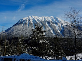 OLYMPUS DIGITAL CAMERA  View point beside highway 93 near Kootenay Crossing at Kootenay National Park British Columbia Canada