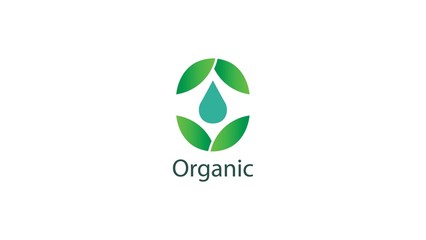 Agriculture Logo Template Design. Vector abstract shapes for green technology brand, logo, label design. Eco, organic, tree, energy, natural resources tech.