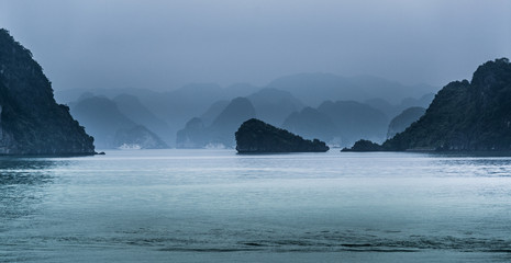 Natural scenery of Halong Bay, Vietnam