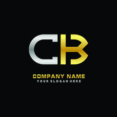 CK initial letters looping linked oval elegant logo silver, gold