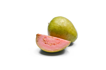 Guava fruit isolated on white background