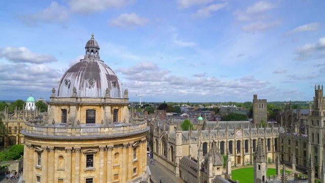 Radcliffe Camera and All Souls College at the university of Oxford. Oxford, United Kingdom