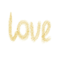 Illustration inscription lettering Valentine's Day. Word Love.