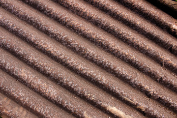 Old rusty zinc wall background, rusty zinc texture.