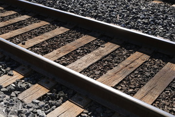 Poster Train Tracks Rail Tie Travel