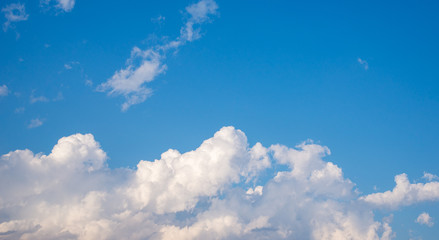 Naklejka na ściany i meble blue sky with clouds for background.