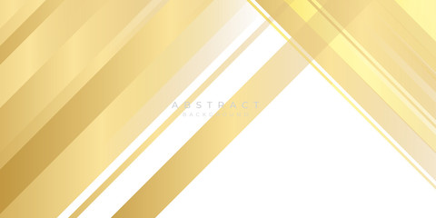 Gold white abstract background geometry shine and layer element vector for presentation design. Suit for business, corporate, institution, party, festive, seminar, and talks.