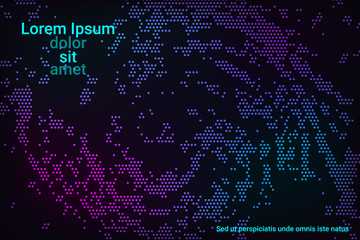 Fototapeta premium Halftone neon texture.