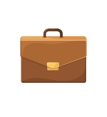 Business Briefcase vector illustration in flat style. Isolated on white background