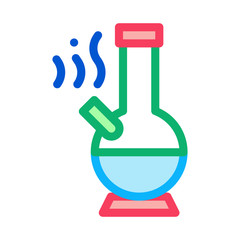 Smoking Bong Icon Vector. Outline Smoking Bong Sign. Isolated Contour Symbol Illustration