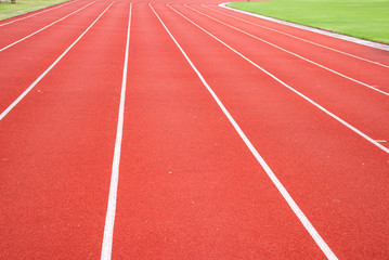 running track in stadium